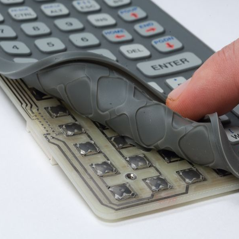 OEM Silicone Rubber Keypad Keyboards with Metal Dome Factory5