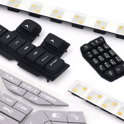 Custom Gold Pill Silicone Rubber Keyboard