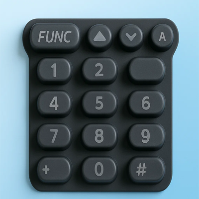Custom Pu Coating Silicone Rubber Button
