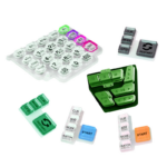 OEM Silicone Electric Keypad Keyboards with Multicolor Acrylic Keycap Factory2